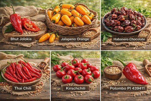 Sorten chili samen bhut - ,